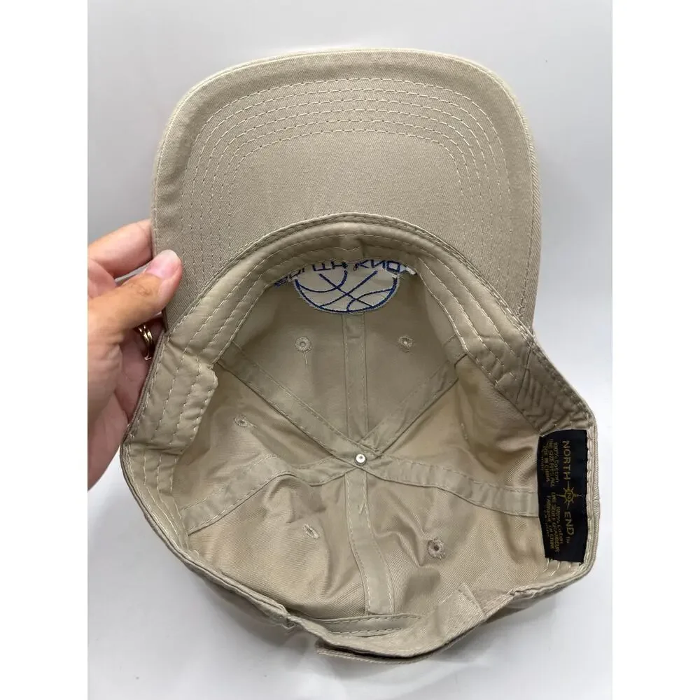 South Knox Basketball North End Adjustable Hat Cap Khaki Embroidered NWT